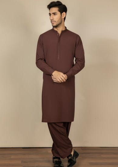 Maroon - Men's Kameez Shalwar