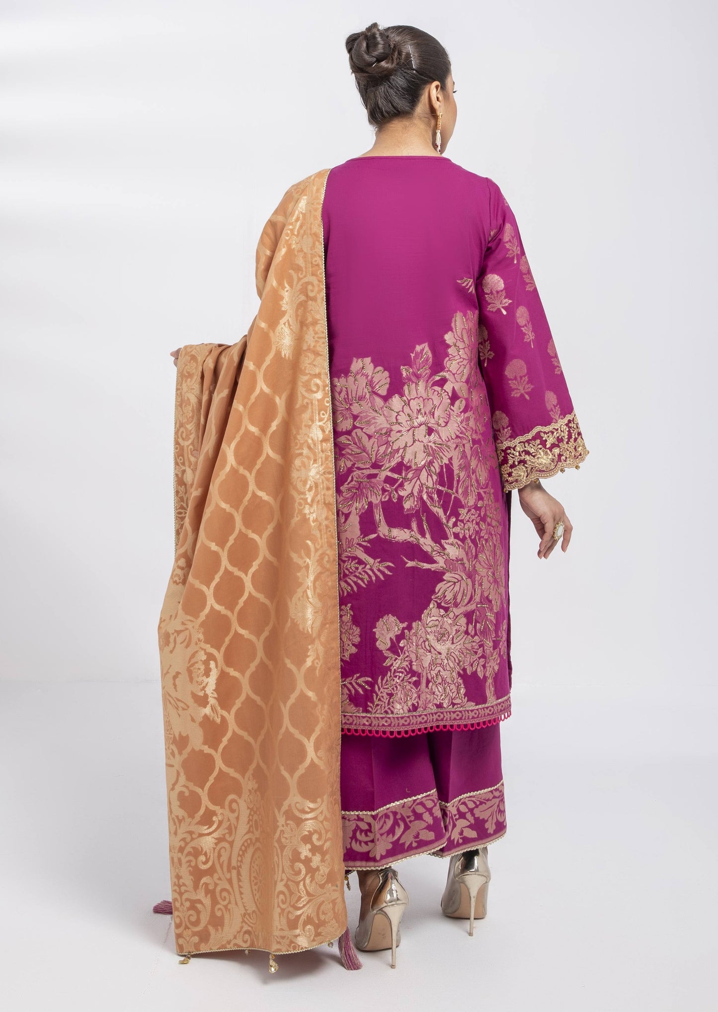 Pink & Beige : Women's Dress