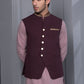 Maroon - Men's Waistcoat - Nectarine