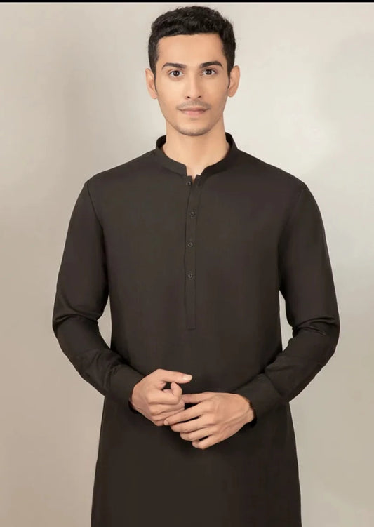 Coffee Brown - Men's Kameez Shalwar