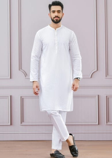 White- Men's Kurta