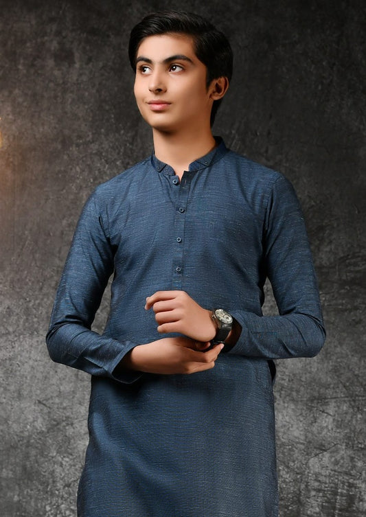 Denim Blue - Teen Boys Kurta