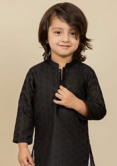 Black - Infant Boy's Kameez & Shalwar