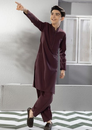 Mauve - Boys Kameez Shalwar