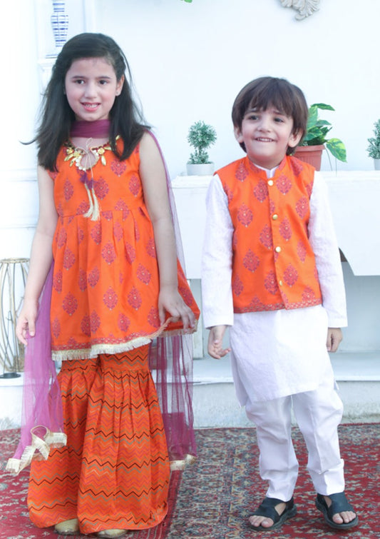 Orange - Girl's Dress