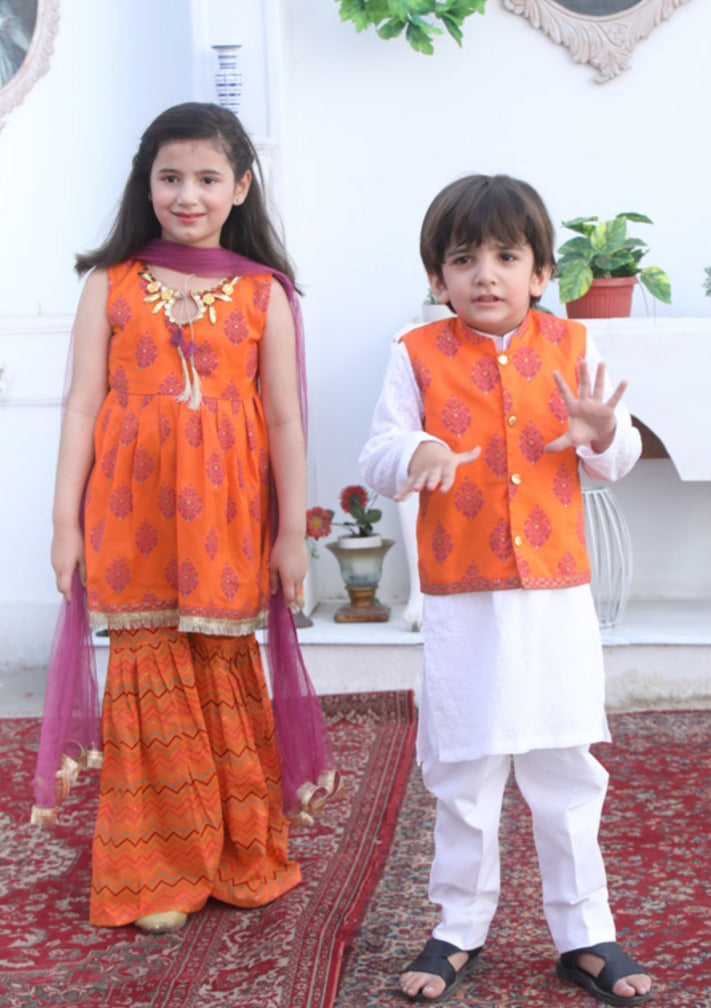 Orange - Girl's Dress