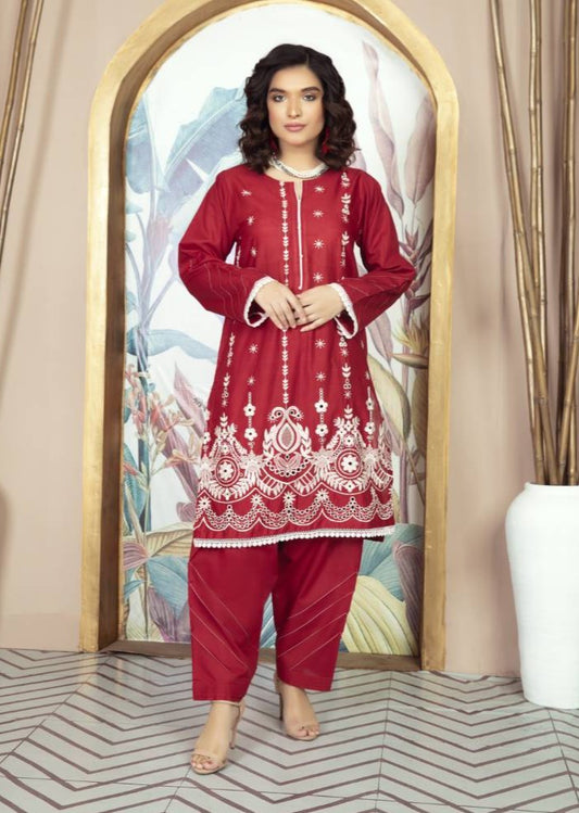 Reddish Maroon - Women's Dress