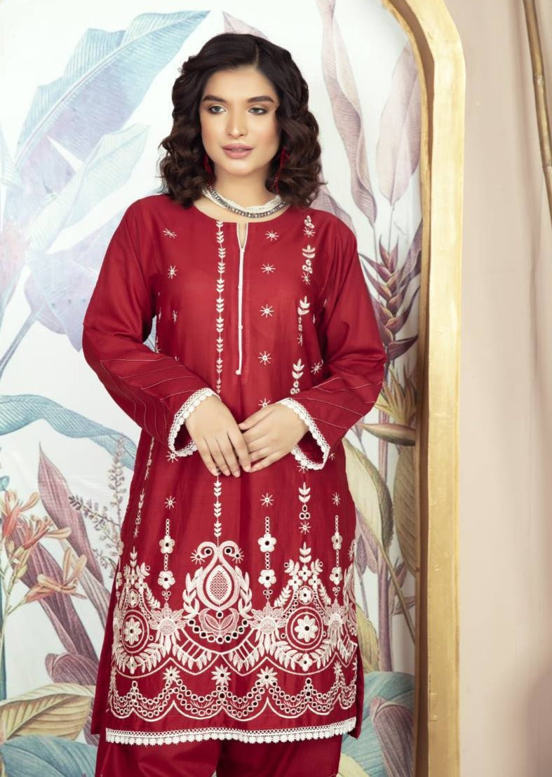 Reddish Maroon - Women's Dress