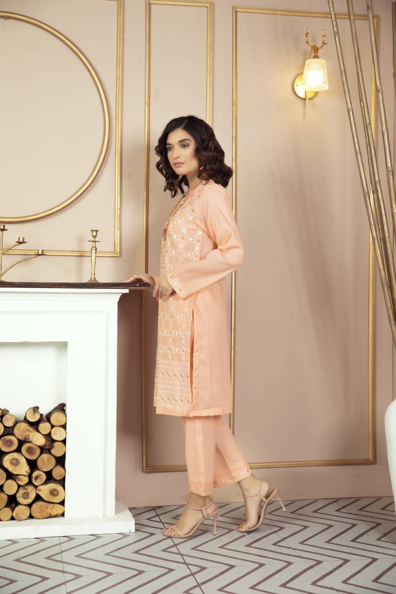 Peach - Women's Dress