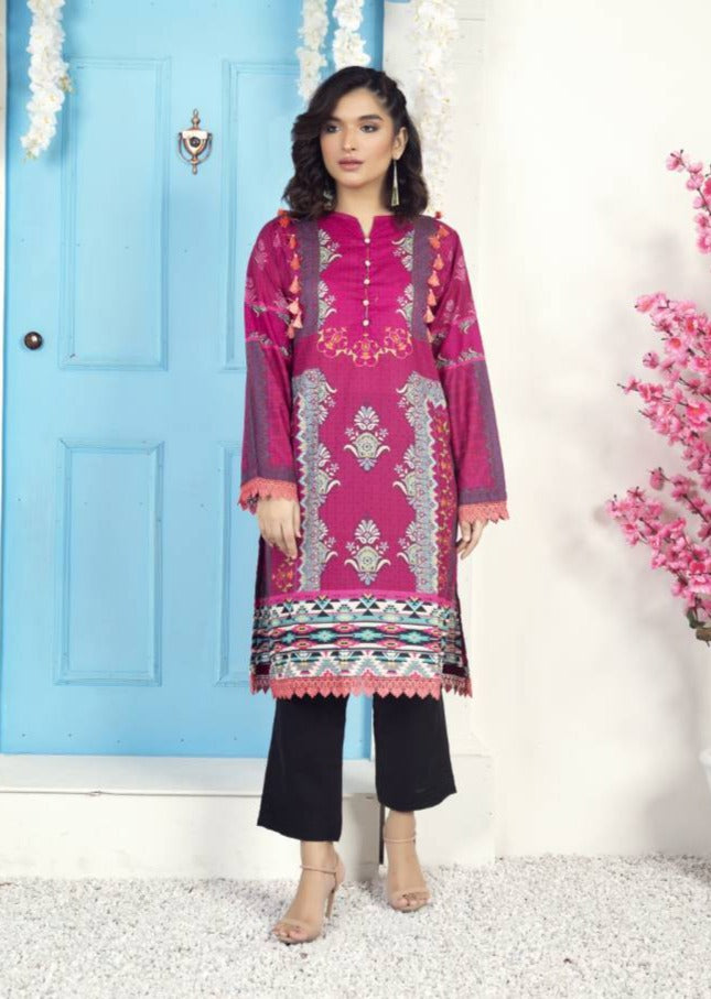 Magenta Kurta (Top-only)