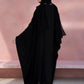 Black : Kaftan Abaya & Hijab Set