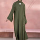 Olive : Button Through Abaya