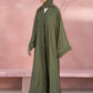 Olive : Button Through Abaya