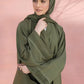 Olive : Button Through Abaya