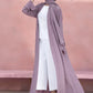 Mauve : Hand Embellished Abaya & Hijab Set