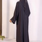 Charcoal : Abaya & Hijab Set