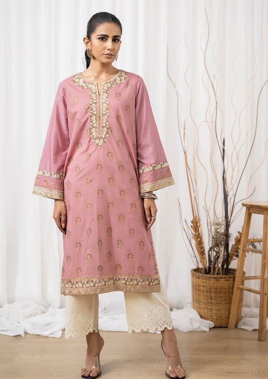 Pink - Women's  Kurta