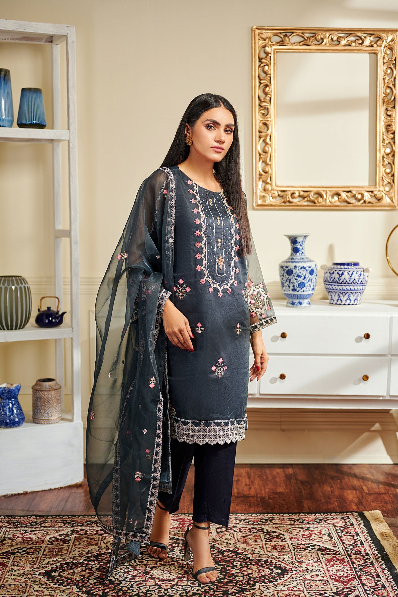 Grey - Women's Dress
