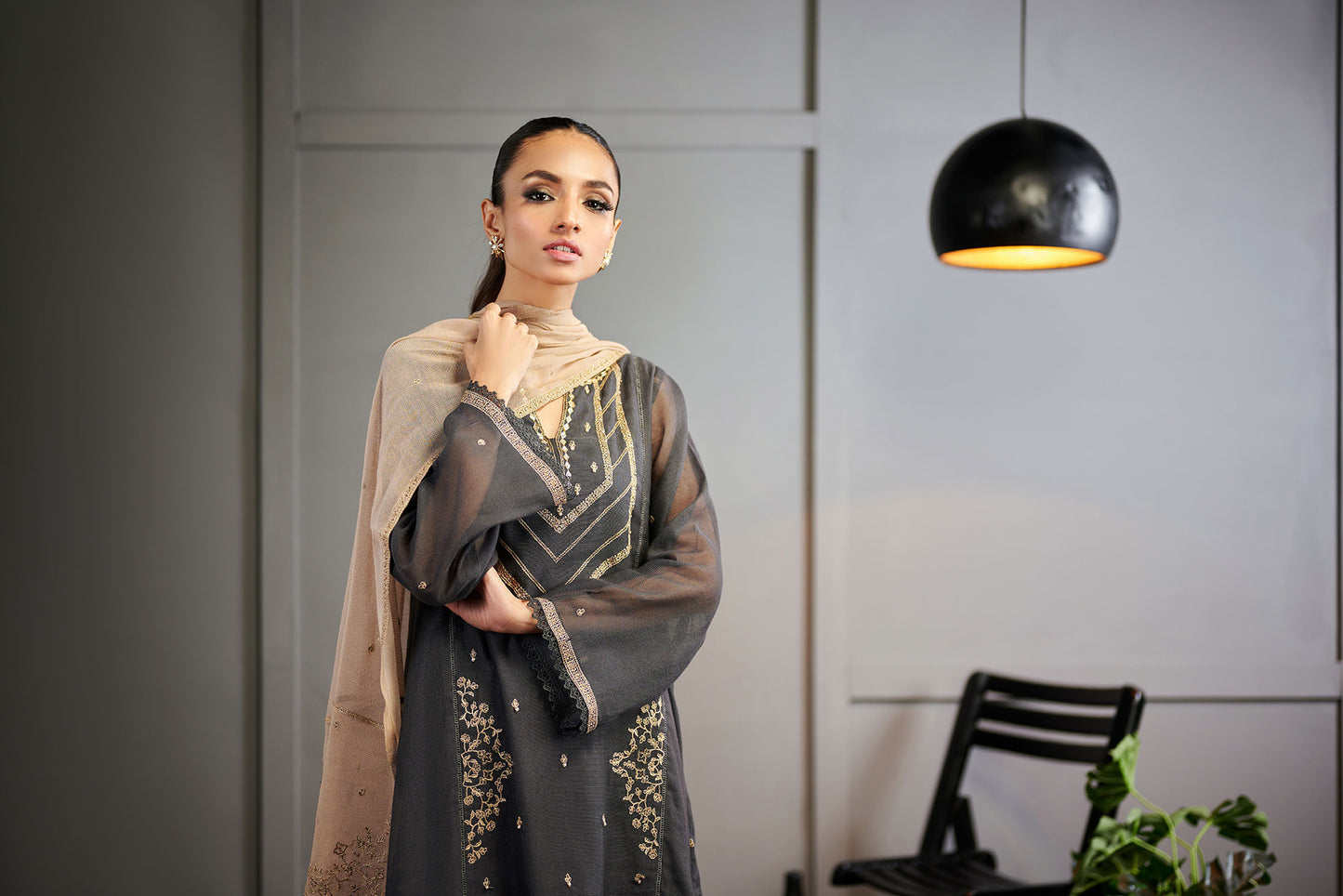 Grey : Women's Dress