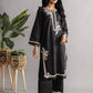Black - Women's Embroidered Kurta (DC-0422)