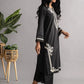 Black - Women's Embroidered Kurta (DC-0422)