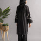 Black - Women's Embroidered Kurta (DC-0423)