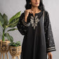Black - Women's Embroidered Kurta (DC-0427)