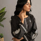 Black - Women's Embroidered Kurta (DC-0428)