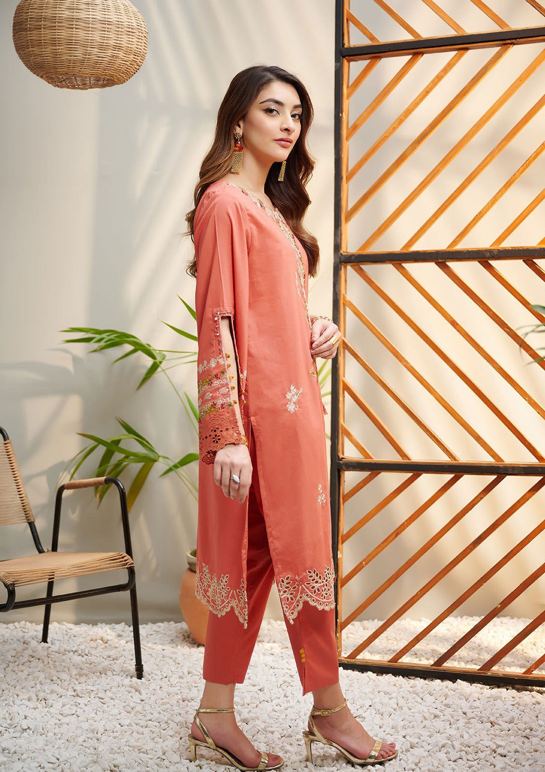Orange - Women's Dress - DC-2043