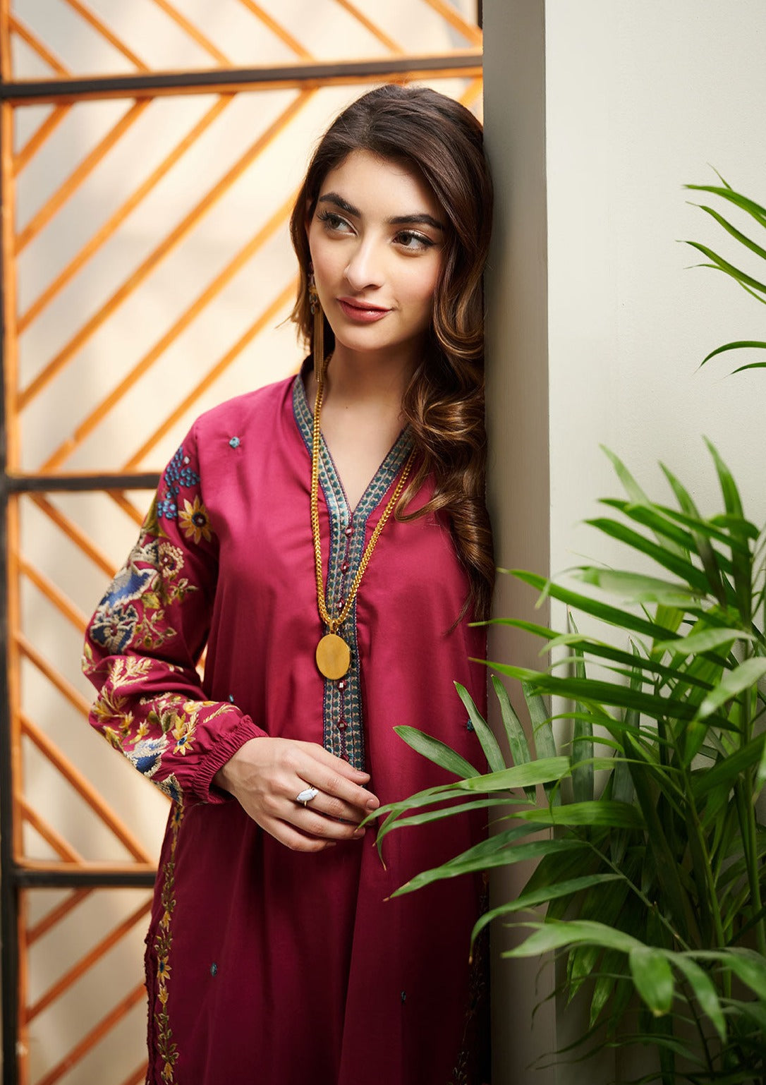Pink : Women's Dress - DC-2046