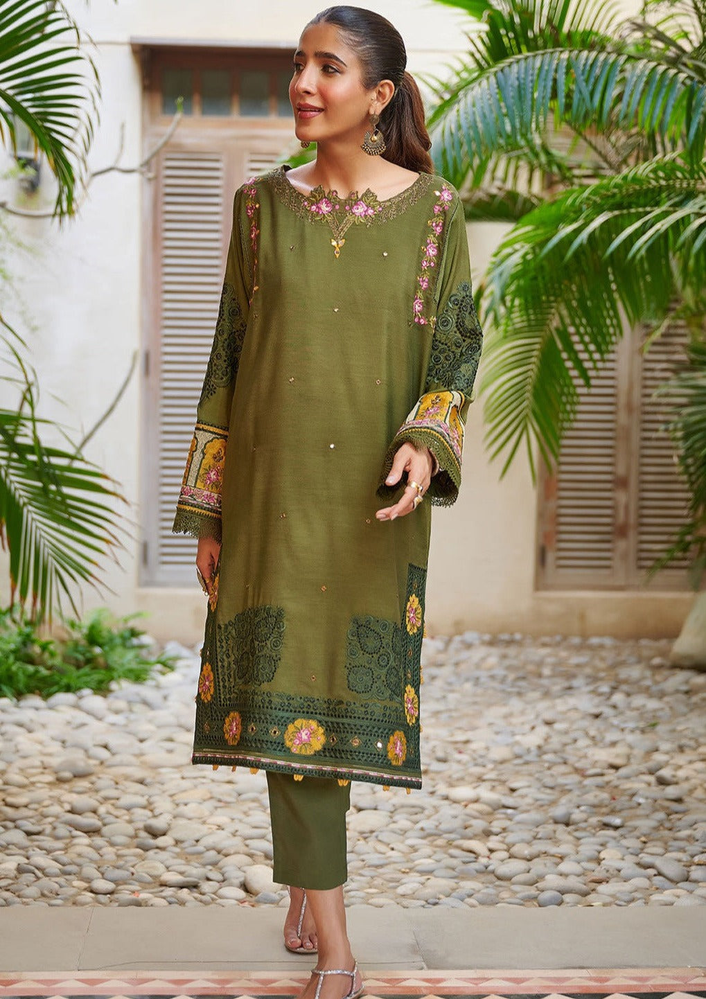 Dark Green - Women's Dress - DC-2049