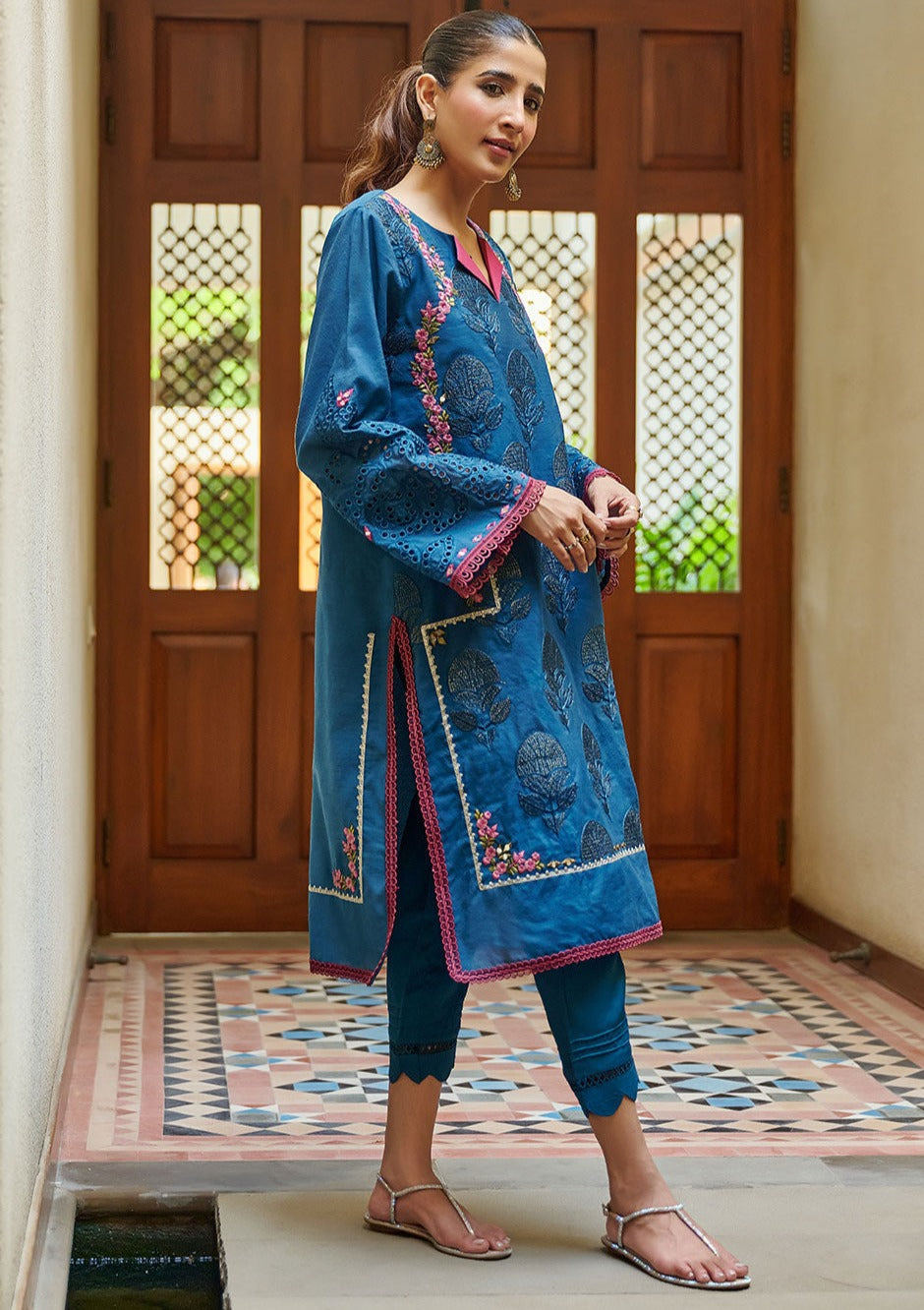 Turquoise Blue - Women's Dress - DC-2057