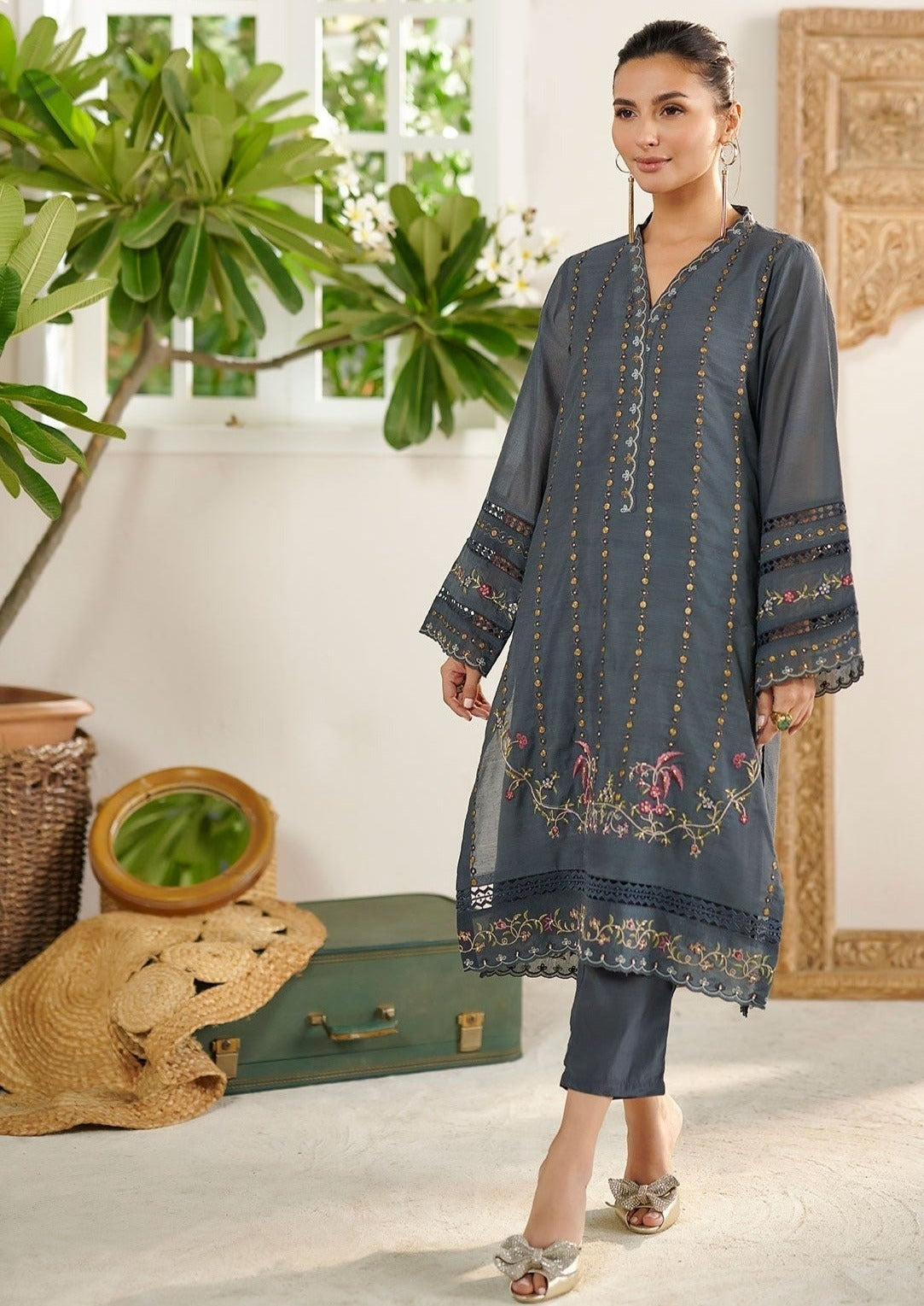 Grey - Women's Dress