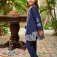 Navy Blue - Girls Dress - DK-0121