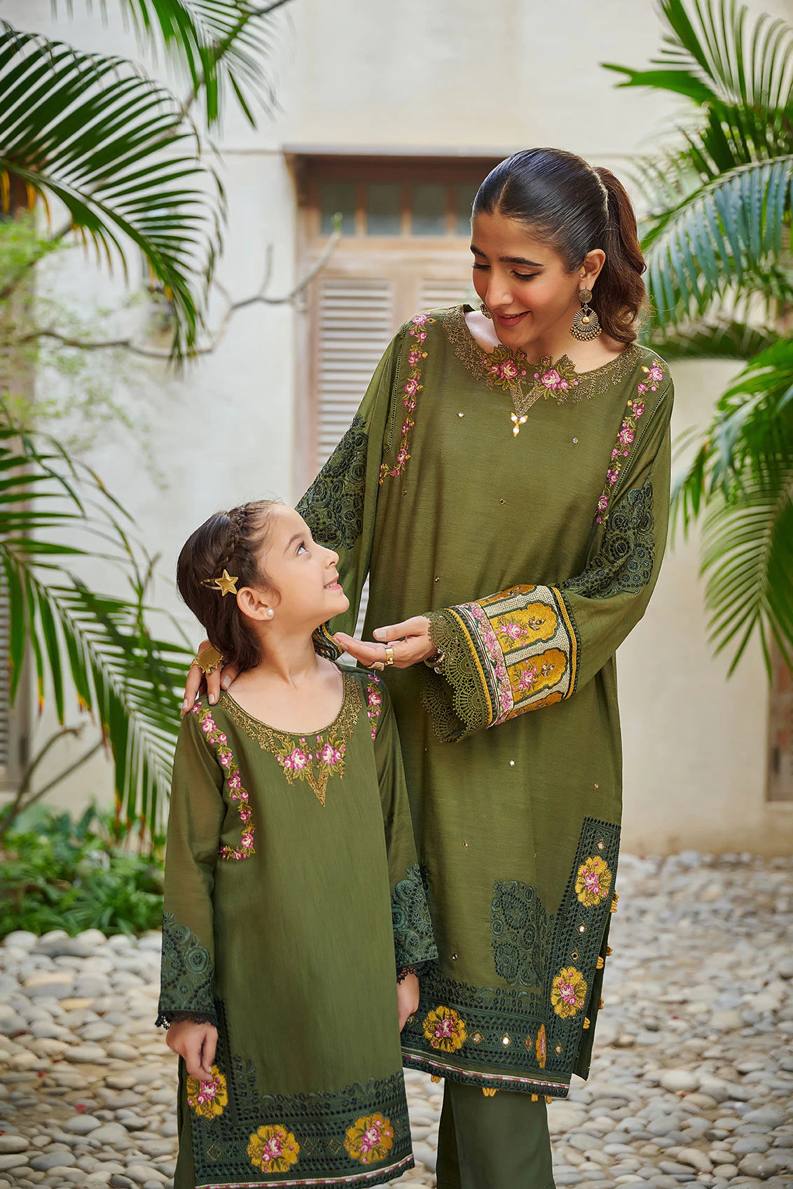 Dark Green - Girls Dress - DK-0127