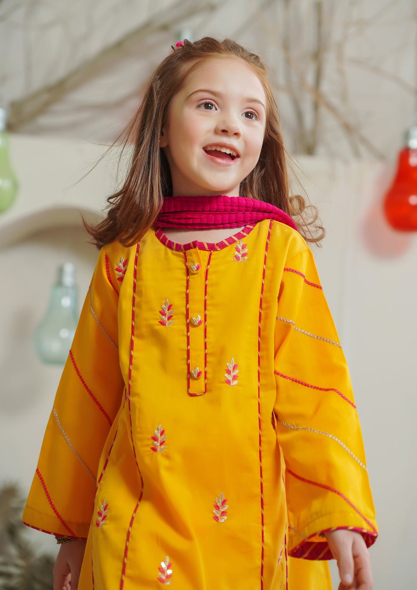 Mustard Yellow - Girl's Dress