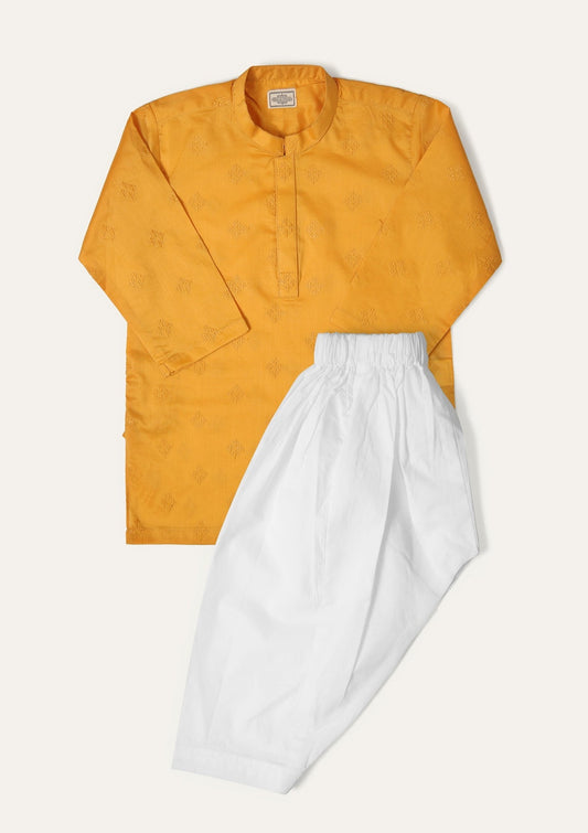 Mustard -  Infant Boys Kurta Shalwar