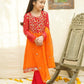 Orange & Red - Girl's Dress