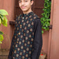Black Cotton - 3 Piece Kurta Shalwar