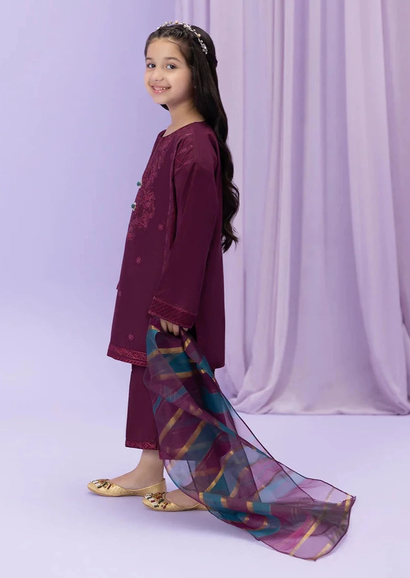 Maroon - Girl's Dress