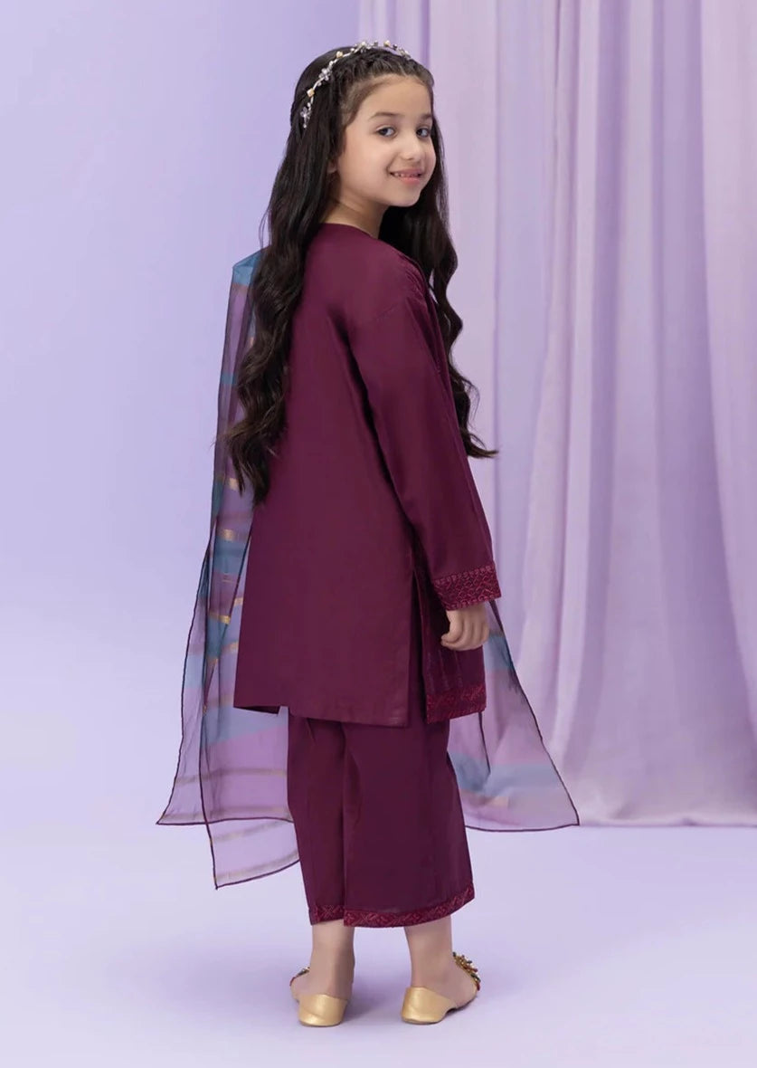 Maroon - Girl's Dress