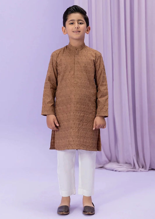 Rust Brown : Boy's Kurta