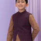 Dark Maroon - Boy's Waist Coat