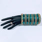 Bangles Large Set : Sea Green & Golden