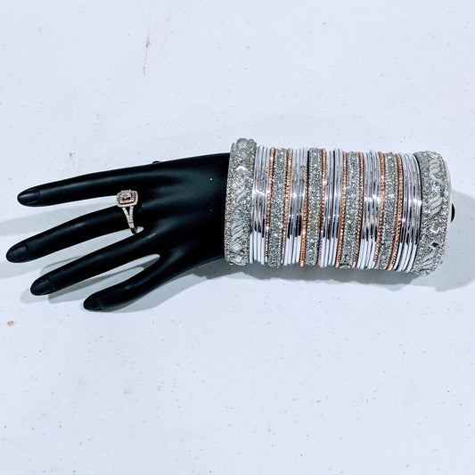 Bangles Large Set : Silver