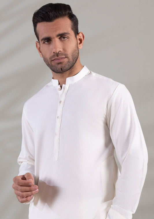 Cream - Men's Kurta
