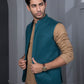 Green - Men's Waistcoat - Misty Teal