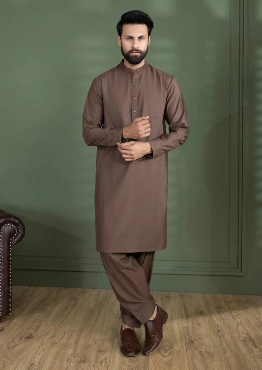 Rust - Men's Kurta Shalwar