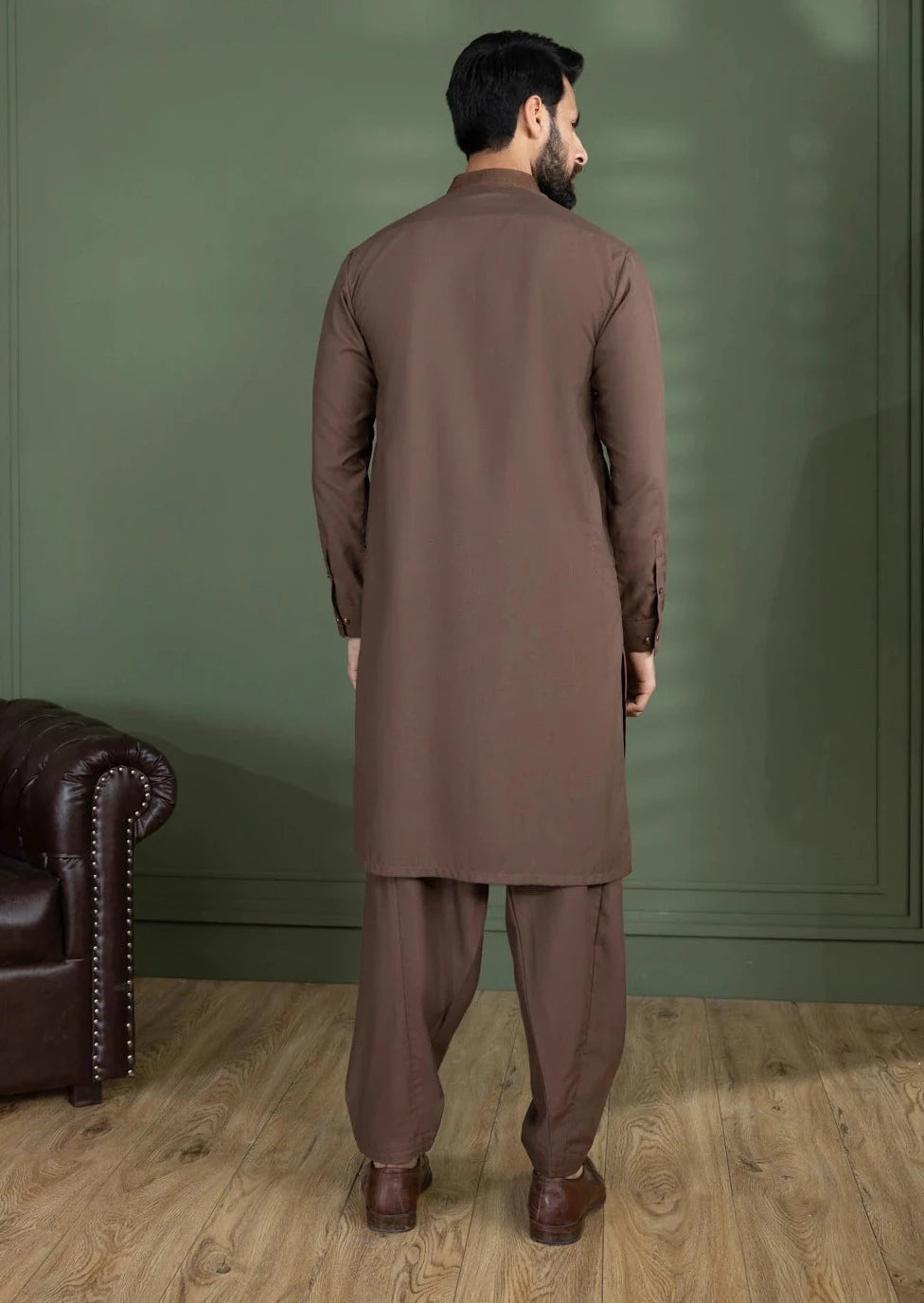 Rust - Men's Kurta Shalwar