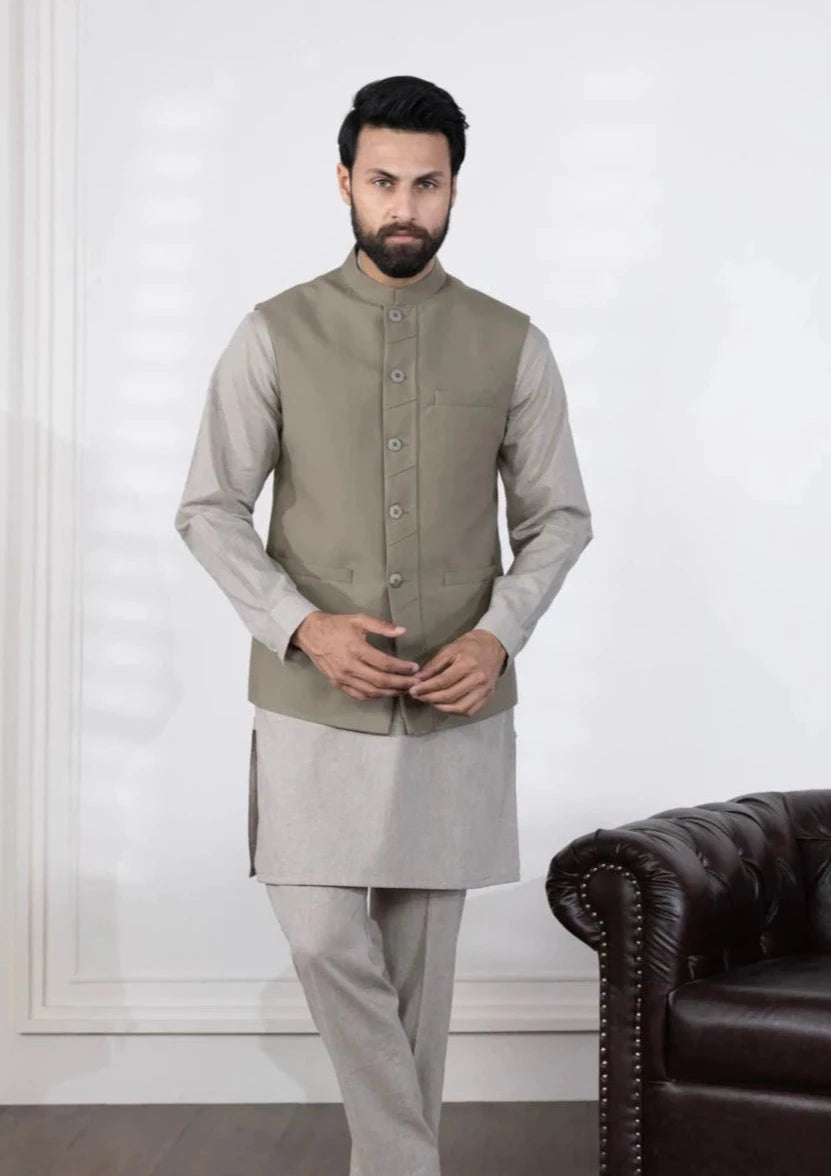 Olive - Men's Waistcoat